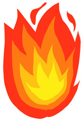 Fire flames icon illustration