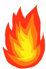 Fire flames icon illustration