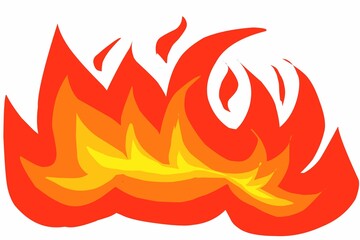 Fire flames icon illustration