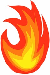 Fire flames icon illustration