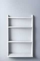 White empty shelf 
