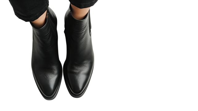 Women's shoes on a white isolated transparent background