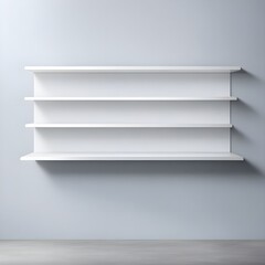 White empty shelf 