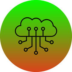 Cloud computing Icon