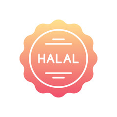 Halal vector icon