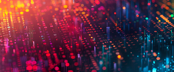 Fototapeta premium This visually striking image captures an advanced circuit board's complexity and glow, symbolizing the pinnacle of modern electronic design and innovation in a dark ambiance