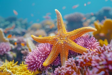 Farbenprächtige Unterwasserwelt: Der Seestern in seinem Element