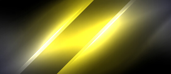 Neon dynamic diagonal light rays background. Techno digital geometric concept design for wallpaper, banner, presentation, background