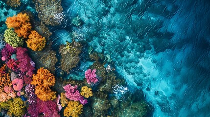 Fototapeta premium Reveal Unique Textures and Shapes of Vast Desert Terrains Through Stunning Aerial Photography