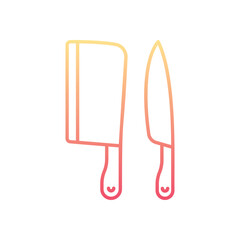 Knives vector icon