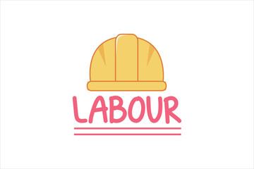 Labour Day Flat Sticker Design