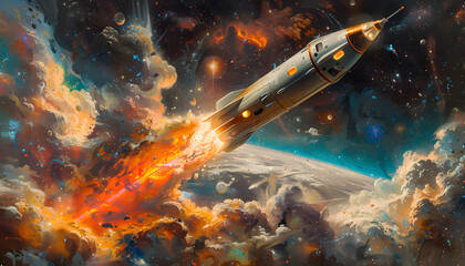 Obraz premium space background