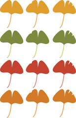 autumn leaves seamless pattern
