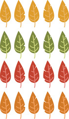 autumn leaves seamless pattern