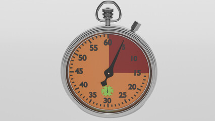 stopwatch isolated on white