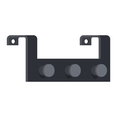 Door hook for hanging vector cartoon illustration isolated on a white background.