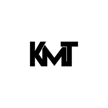 kmt lettering initial monogram logo design