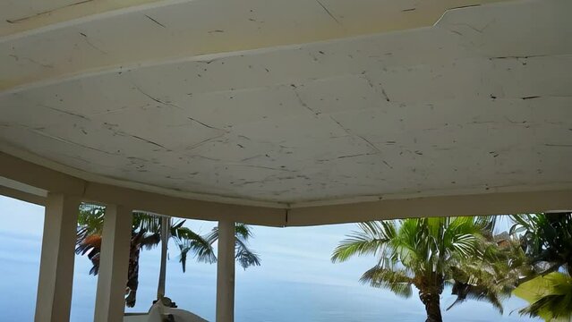 A close up image of a house soffit white