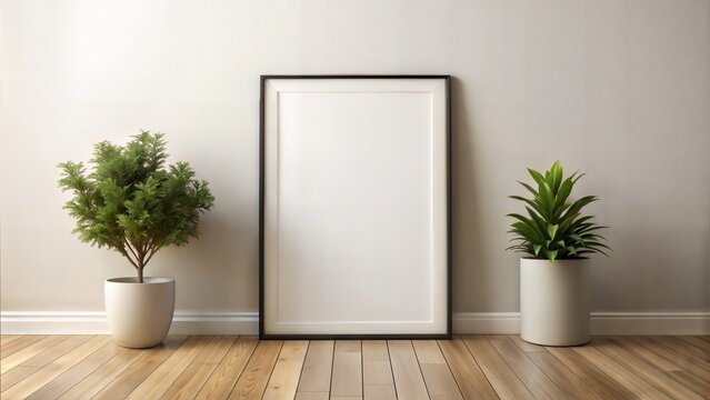 Single Poster Frame Mockup: A frame mockup designed specifically for posters or prints, offering a simple and effective way to showcase large-format artwork or designs.