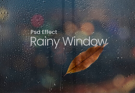 Rainy Window Photo Effect