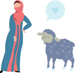 A girl wearing a mask is standing.