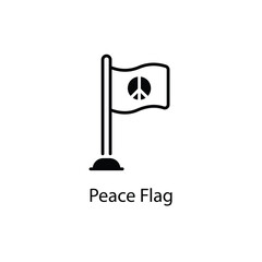Peace Flag vector icon