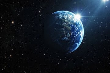 Obraz premium Planet earth in outer space