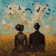 person looking at the sky