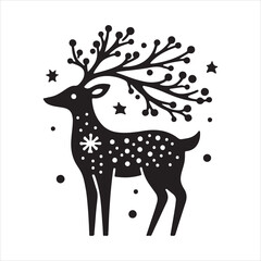 Christmas Deer Vector