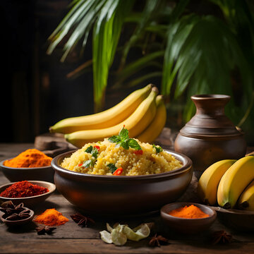 "Cuscuz", typical food from Brazil and the State of Bahia