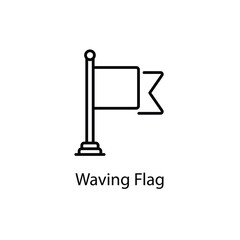 Waving Flag vector icon