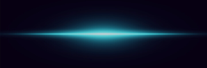 Blue flash of light. The glare of line and light.