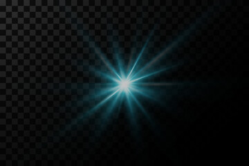 
A glare of a star, a flash of rays. An explosion of light and lines.