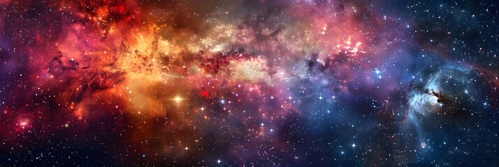 Fototapeta premium Galaxy. Nebula and stars in space. Outer space background. Galaxy background