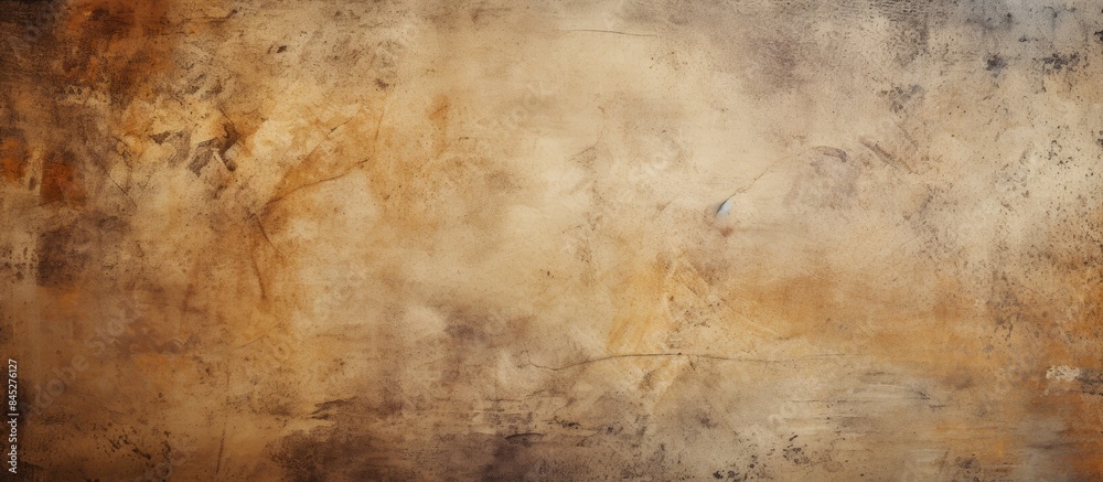 Poster A retro pattern wall with a vintage or grungy vibe showcasing a natural cement texture serves as an artful and captivating background Copy space image