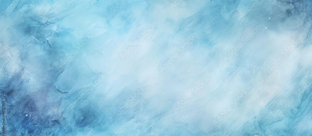 Aufkleber A close up view of an abstract grunge style blue watercolor background with a textured recycled paper effect perfect for decorative nature walls and surface mockups The image provides ample copy spac