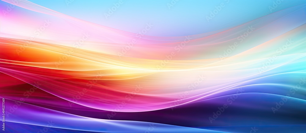 Fototapete colorful lines create a light abstract gradient motion blurred background forming a captivating text