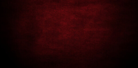 Dark dark red wall stone concrete grunge texture background anthracite backdrop panorama. Panorama dark red slate messy aged creative blank concrete rough background or texture.	

