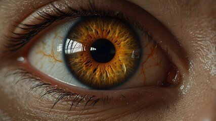 The eye of cringe, rendered in a visually descriptive and detailed manner, capturing the essence of this cringe-worthy phenomenon and its impact on society.