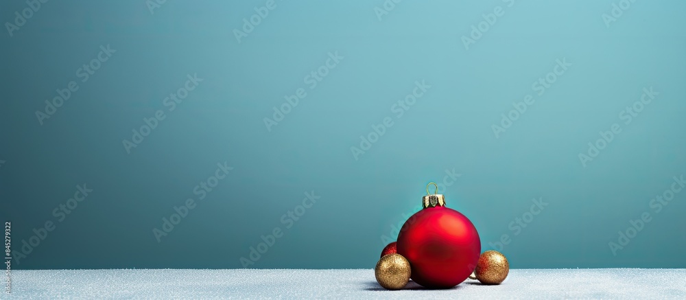 Aufkleber a minimal style new year greeting card featuring a creative composition of a christmas tree made fro