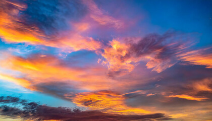 Fototapeta premium 黄昏の空,twilight,Generative AI AI画像