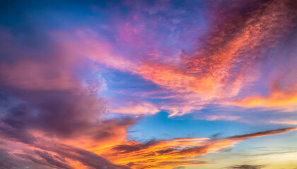 Fototapeta premium 黄昏の空,twilight,Generative AI AI画像