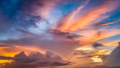 Fototapeta premium 黄昏の空,twilight,Generative AI AI画像