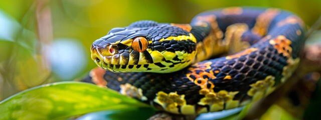 Obraz premium World Snake Day, 2025, Year of the Snake, Spring Festival, Chinese Zodiac, New Year, Animal World, Zoo, Animals Live in Harmony, Humans, Protect Animals, Wild Animals, Hobbies, Danger, Culture, Belief