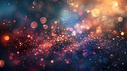 Fototapeta premium Glittering lights in a blurred background