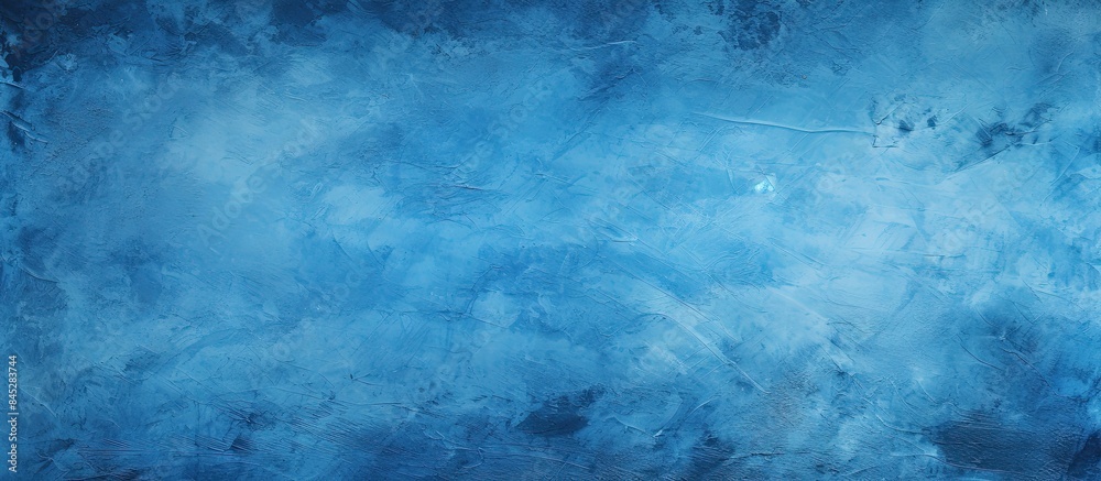 Poster A captivating stucco texture in shades of blue designed to enhance aesthetics and add visual interest Perfect for use as a backdrop in creative projects. Creative banner. Copyspace image