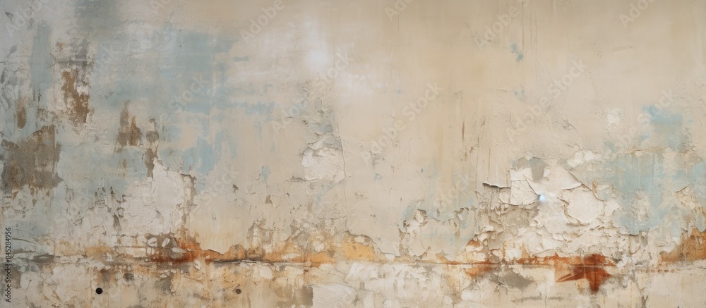 Poster the textured wall displays an aged appearance with crackling plaster and traces of paint exhibiting 