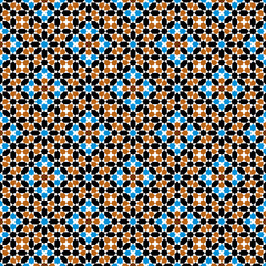 Seamless arabic geometric ornament based on traditional arabic art. Arabian tile. 