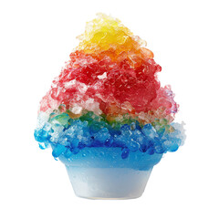 A refreshing summer delicacy, shaved ice, available in various flavors, perfect for cooling down on hot days