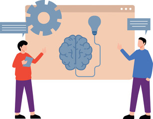 The boys are talking about settings.